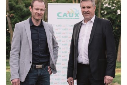 Passation 2017 Monsieur Caux et son fils Jérémy Caux
